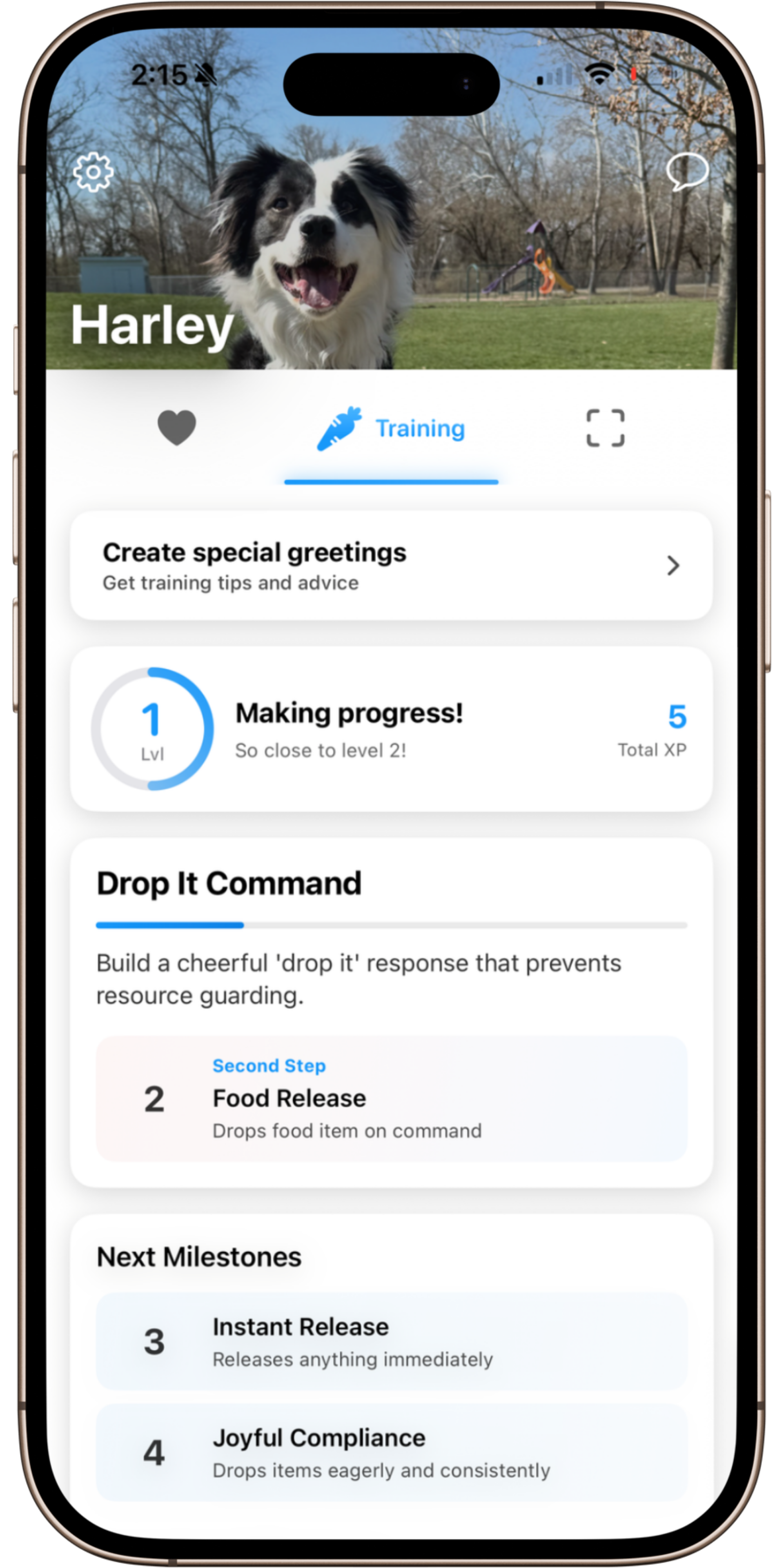 Track Goals Feature